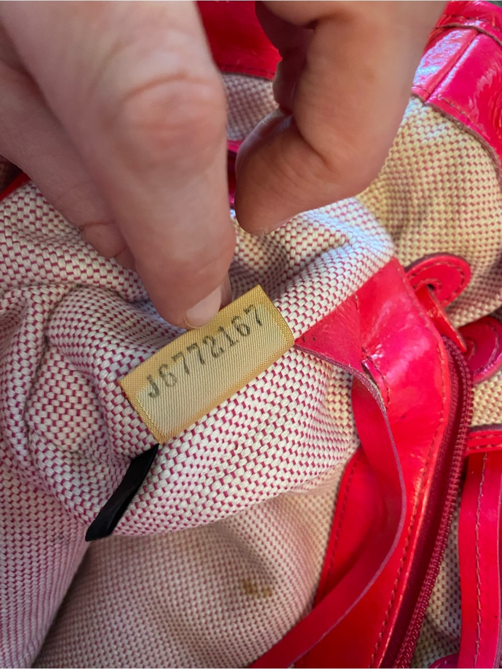 Dooney & Bourke Chiara Hot Pink Patent Leather Shoulder Bag - Picture 10 of 11